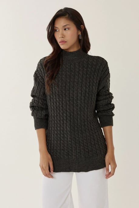Haarknoten Strickpullover - Image 3