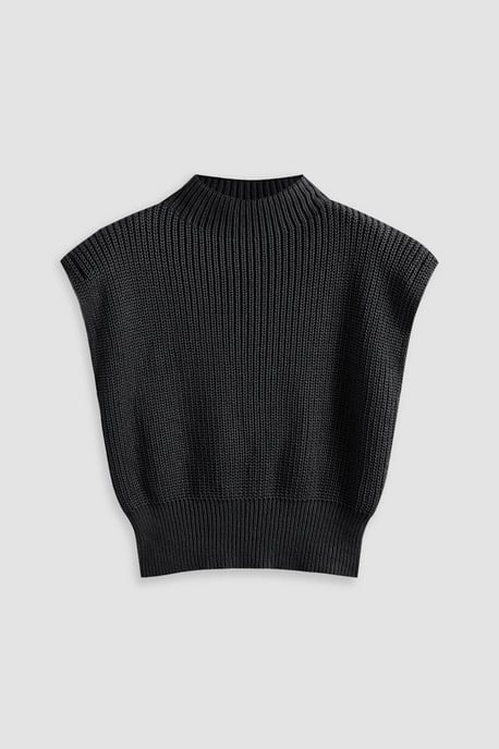 Halb-Stehkragen Strickpullover - Image 5