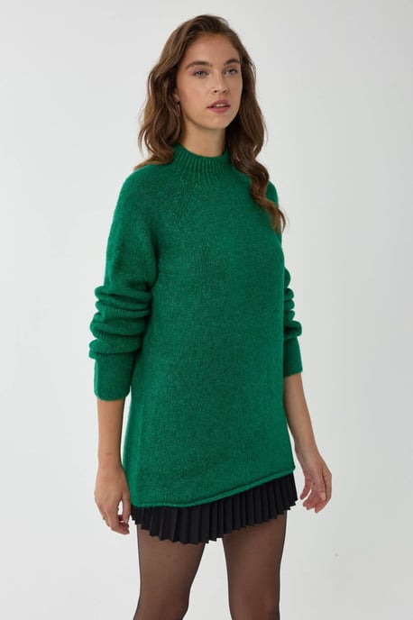 Übergroßer Pullover mit hohem Kragen - Image 3