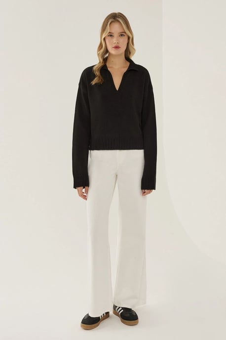 Polo-Kragen Strickpullover - Image 2