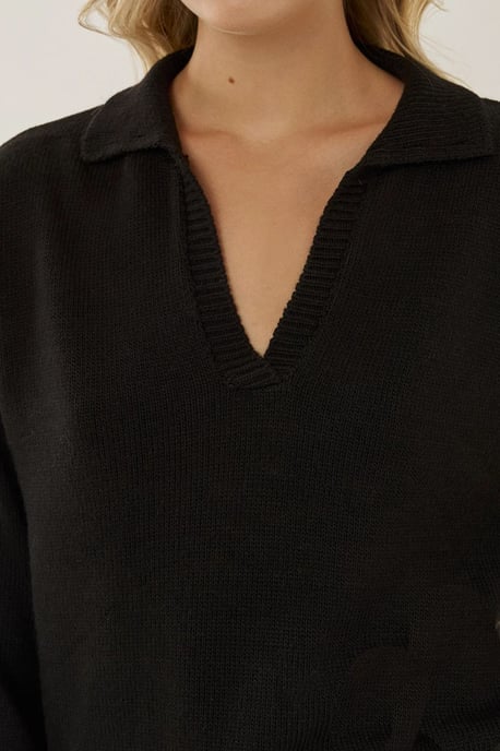 Polo-Kragen Strickpullover - Image 5