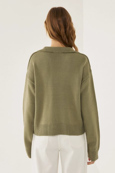 Polo-Kragen Strickpullover - Image 5