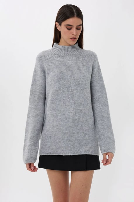 Übergroßer Pullover mit hohem Kragen - Image 1