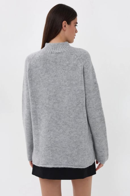 Übergroßer Pullover mit hohem Kragen - Image 4