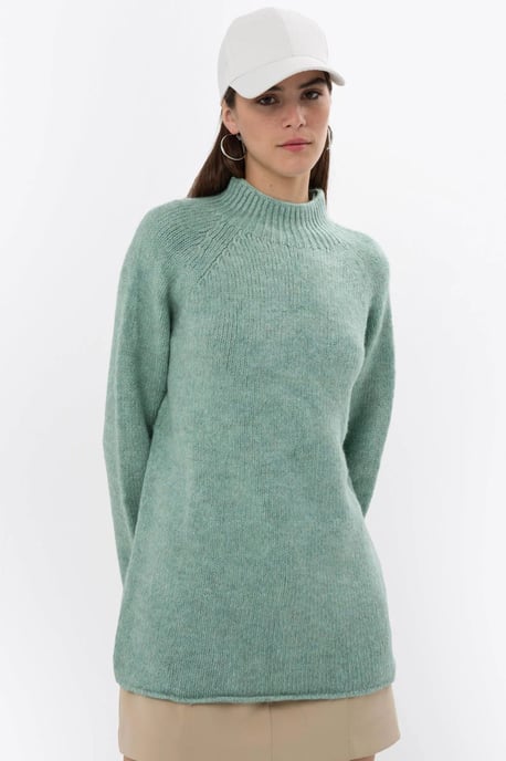 Übergroßer Pullover mit hohem Kragen - Image 1