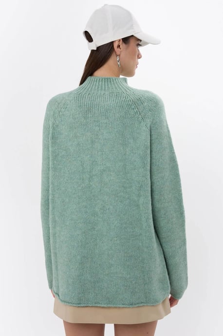 Übergroßer Pullover mit hohem Kragen - Image 4