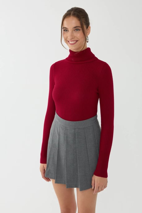 Slim Fit Rollkragenpullover - Image 2