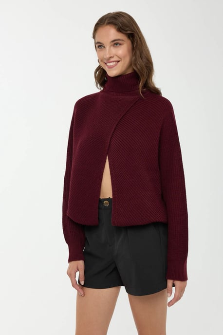 Rollkragen Langarmpullover - Image 3