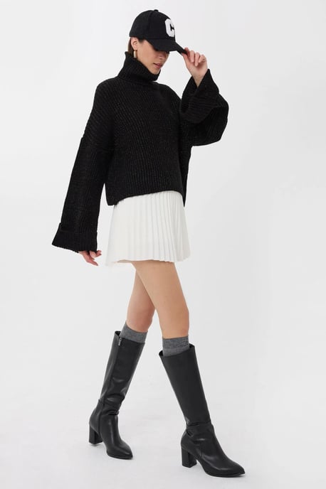 Übergroßer Hoherkragenpullover - Image 2