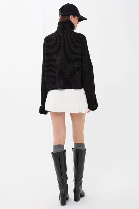 Übergroßer Hoherkragenpullover - Image 3