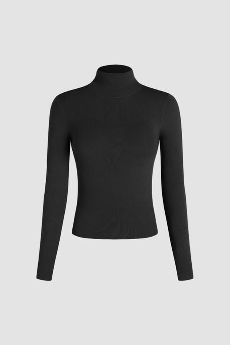 Slim Fit Rollkragenpullover - Image 1