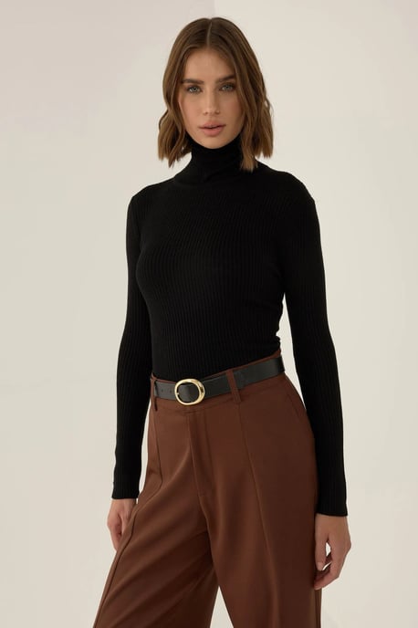 Slim Fit Rollkragenpullover - Image 3