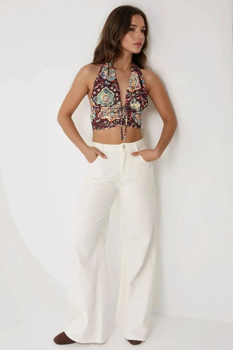 Etnischer Druck Cropped Tanktop - Image 3