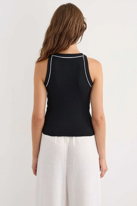 Figurbetontes Halterneck-Stricktop - Image 4