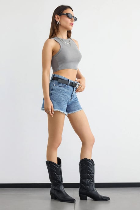 Basic Woven Rundhals-Tanktop - Image 3