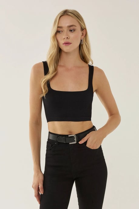 Basic Quadratkragen Tanktop - Image 3