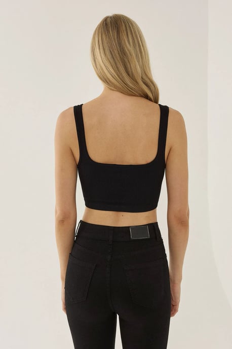 Basic Quadratkragen Tanktop - Image 5