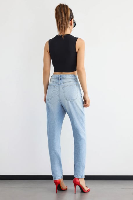 Rundhals ärmelloses Baumwoll-Camisole Top - Image 4