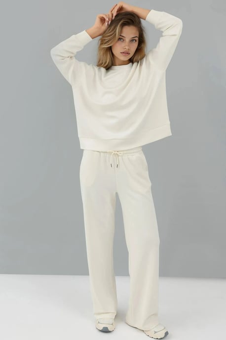 Weiche Modal Touch Weitbein-Sweatpants - Image 2