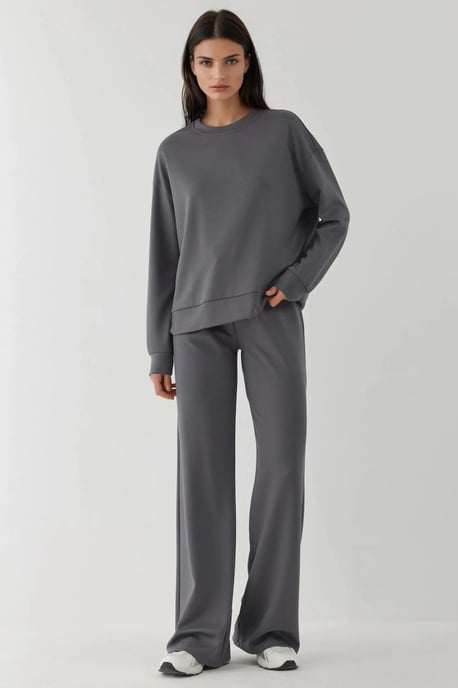 Weiche Modal Touch Weitbeinige Sweatpants - Image 4
