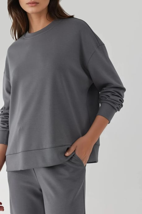 Weiche Modal Touch Weitbeinige Sweatpants - Image 6