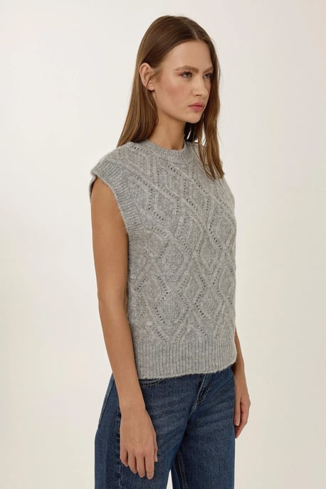 Enganliegende Strickweste - Image 3