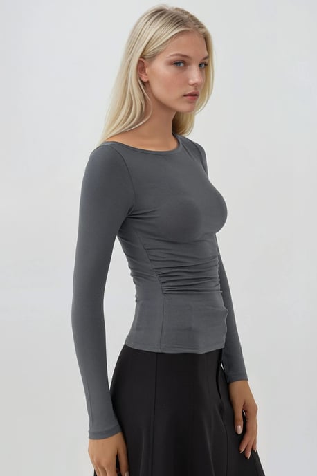 Weiches Langarm-Fitted-Top - Image 2