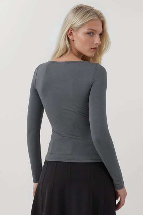 Weiches Langarm-Fitted-Top - Image 4
