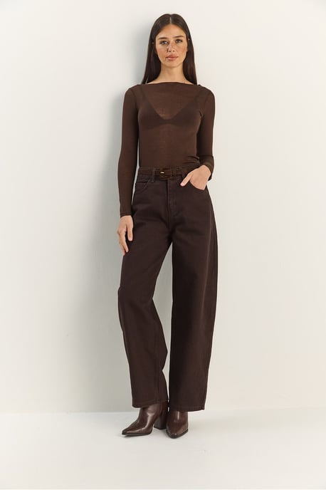 Baumwollene transparente Bluse - Image 6