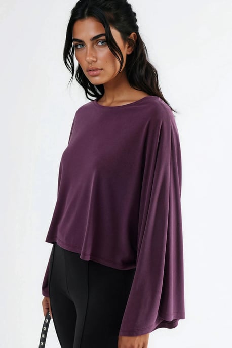 Lässige Bluse mit weiter Bootsausschnitt - Image 2