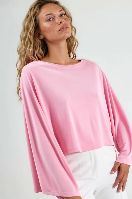 Lässige Bluse mit weiter Bootsausschnitt - Image 2