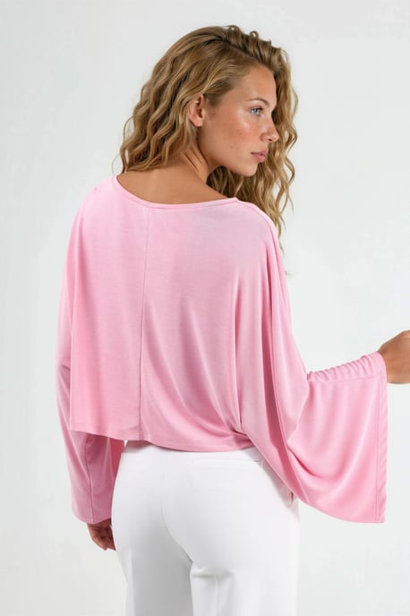 Lässige Bluse mit weiter Bootsausschnitt - Image 3
