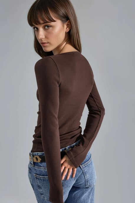 Bluse mit Spitzenverzierungen und V-Ausschnitt - Image 2