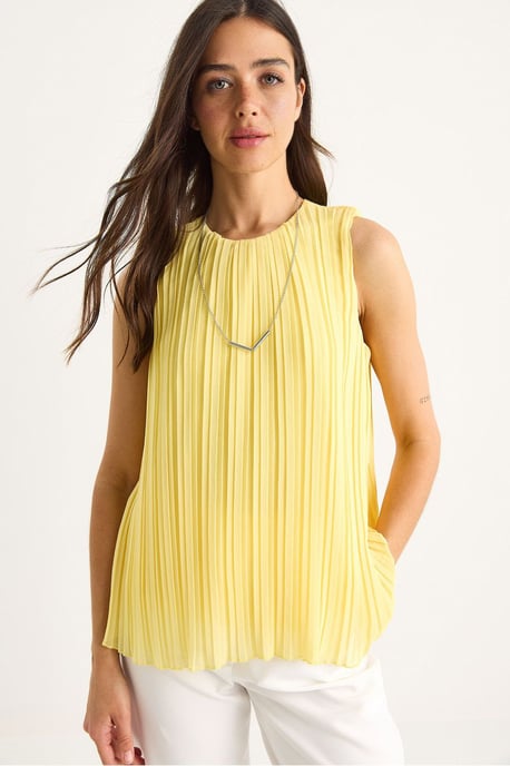 Strukturierte Siphonbluse mit Accessoire-Detail - Image 1