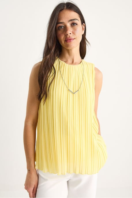 Strukturierte Siphonbluse mit Accessoire-Detail - Image 2