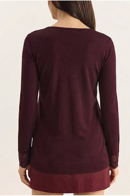Spitzenverzierter V-Ausschnitt-Bluse - Image 6