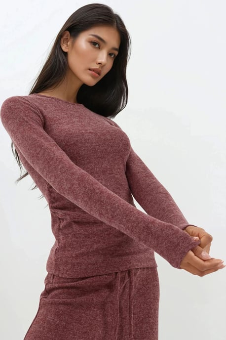 Hemdbluse mit weichem Griff und langen Ärmeln - Image 1
