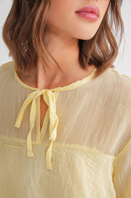 Rüschenshirt mit Schleifendetail - Image 5