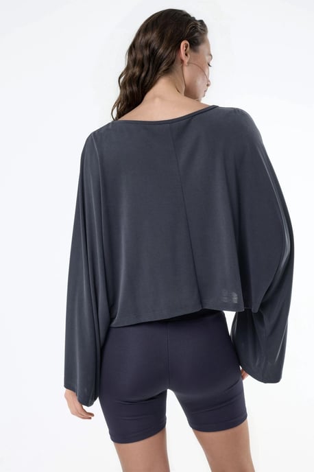 Lässige Bluse mit weiter Bootsausschnitt - Image 3