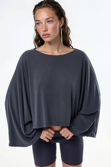 Lässige Bluse mit weiter Bootsausschnitt - Image 6