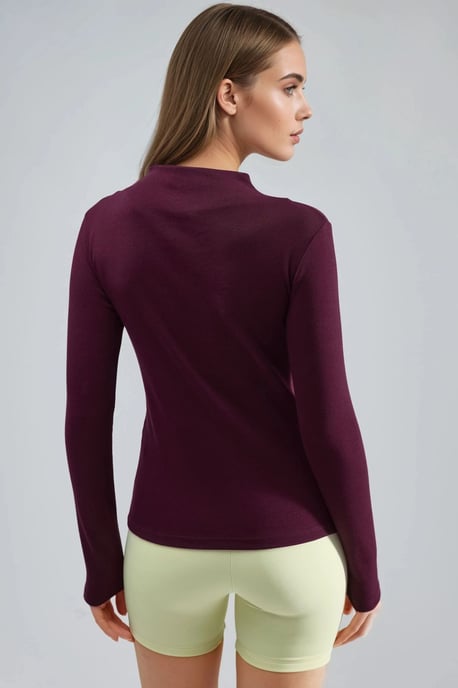 Slim Fit Halb-Poloshirt-Bluse - Image 2