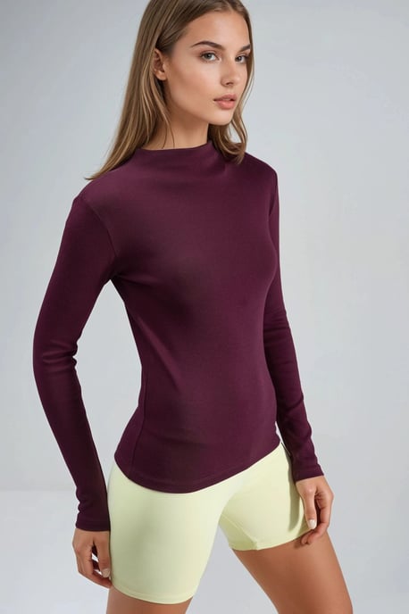 Slim Fit Halb-Poloshirt-Bluse - Image 3