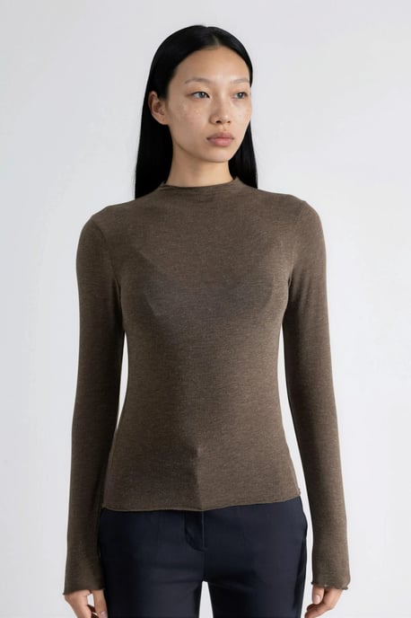 Langärmlige Slim-Fit Bluse - Image 5