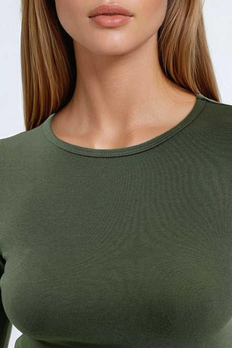 Langarm-Bluse mit Rundhalsausschnitt - Image 5