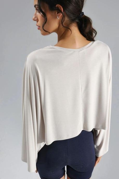 Lässige Bluse mit weiter Bootsausschnitt - Image 3