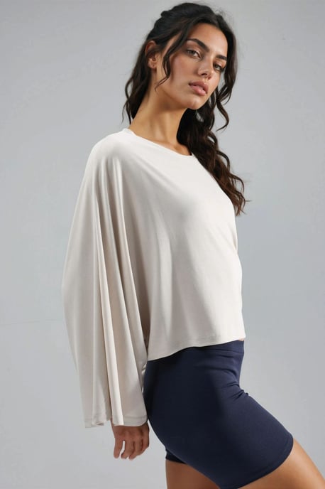 Lässige Bluse mit weiter Bootsausschnitt - Image 5