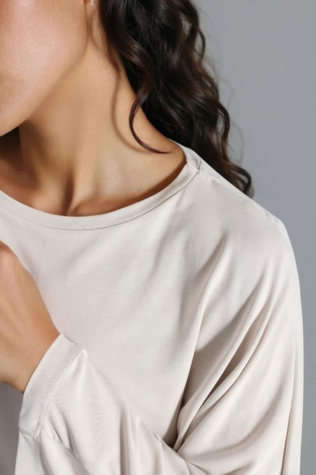 Lässige Bluse mit weiter Bootsausschnitt - Image 6