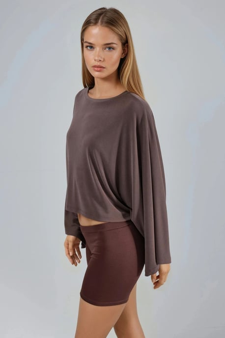 Lässige Bluse mit weiter Bootsausschnitt - Image 2