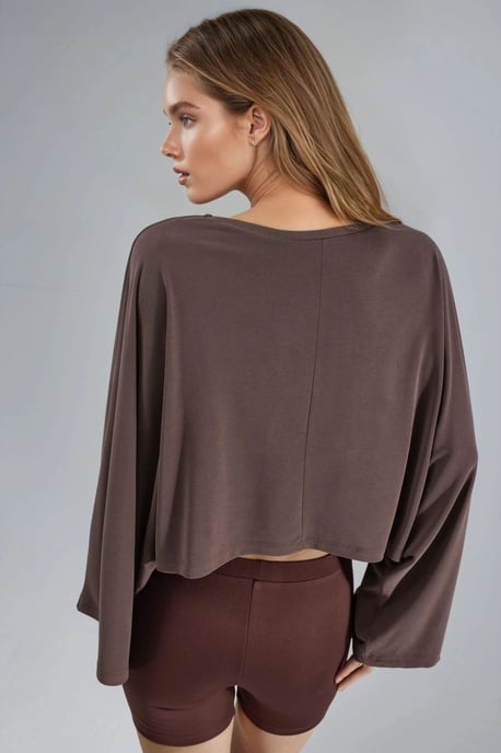 Lässige Bluse mit weiter Bootsausschnitt - Image 3