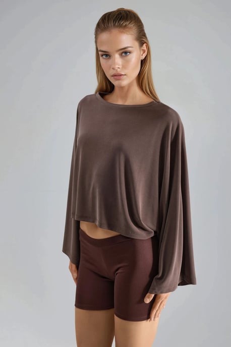 Lässige Bluse mit weiter Bootsausschnitt - Image 5